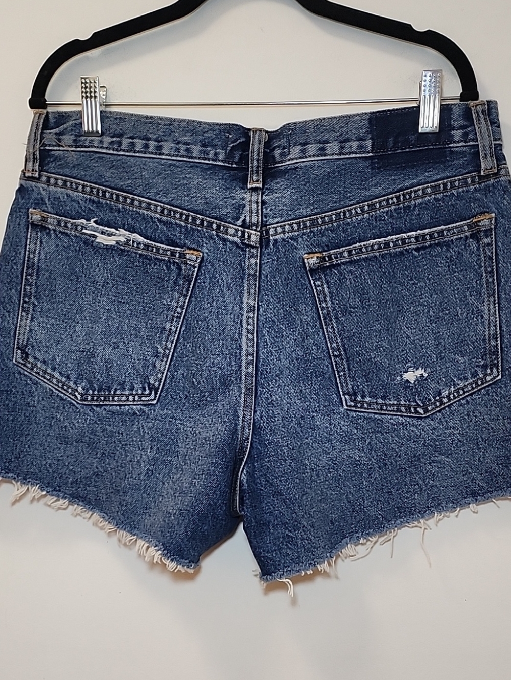 Abercrombie&Fitch The Boyfriend Short  mid-rise medium wash distressed Sz 31/12 - Picture 14 of 16